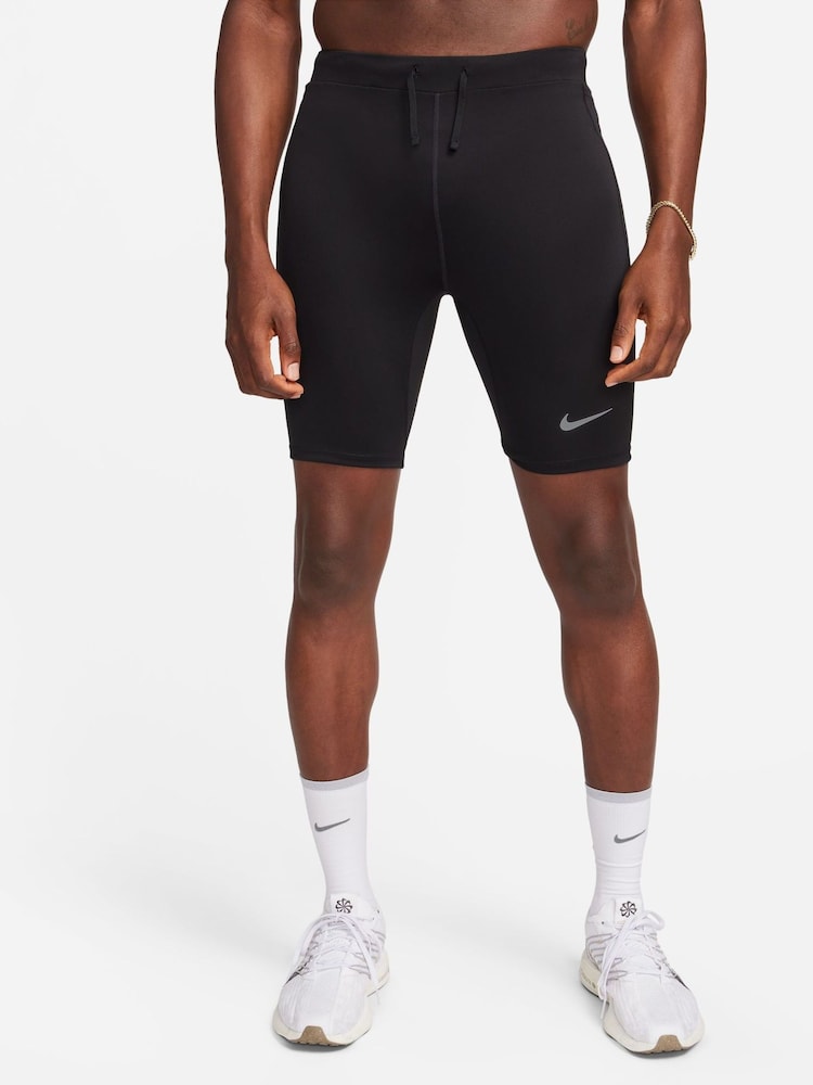 Nike Black Fast Dri-FIT Brief Lined Running Shorts - Image 1 of 9 Nike Black Fast Dri-FIT Brief Lined Running Shorts - Image 1 of 9