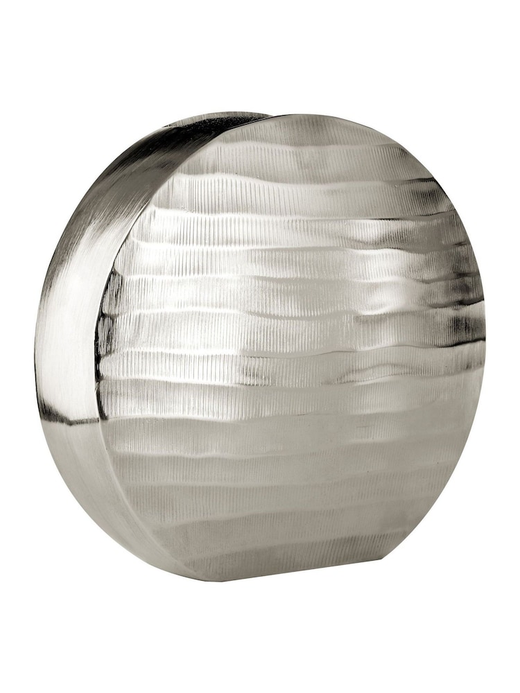 Interiors by Premier Silver Kensington Townhouse Round Vase - Image 1 of 3 Interiors by Premier Silver Kensington Townhouse Round Vase - Image 1 of 3