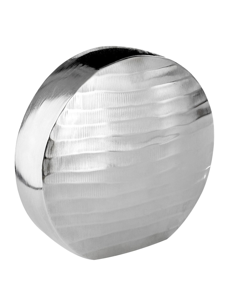 Interiors by Premier Silver Kensington Townhouse Round Vase - Image 2 of 3 Interiors by Premier Silver Kensington Townhouse Round Vase - Image 2 of 3