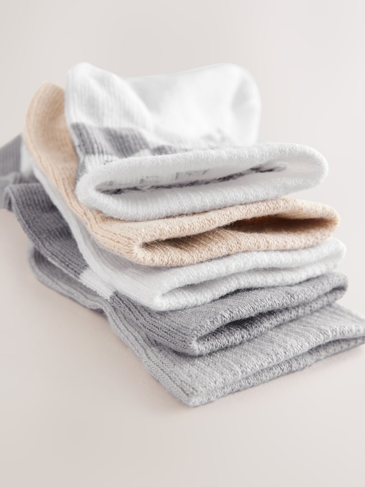 Grey Elephant Baby Socks 5 Pack (0mths-2yrs) - Image 2 of 3