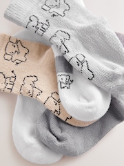 Grey Elephant Baby Socks 5 Pack (0mths-2yrs) - Image 3 of 3