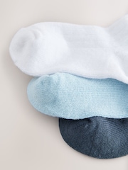 Blue Knee High Socks 3 Pack (0mths-2yrs) - Image 3 of 3