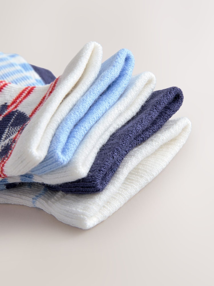 Blau Marine-Look - Babysocken im 5er-Pack (0 M.–2 J.) - Bild 2 von 3 Blau Marine-Look - Babysocken im 5er-Pack (0 M.–2 J.) - Bild 2 von 3