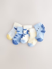 Blue Baby Socks 5 Pack (0mths-2yrs) - Image 1 of 3