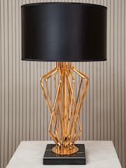 Interiors by Premier Black Gold Kensington Townhouse Table Lamp - Image 1 of 4