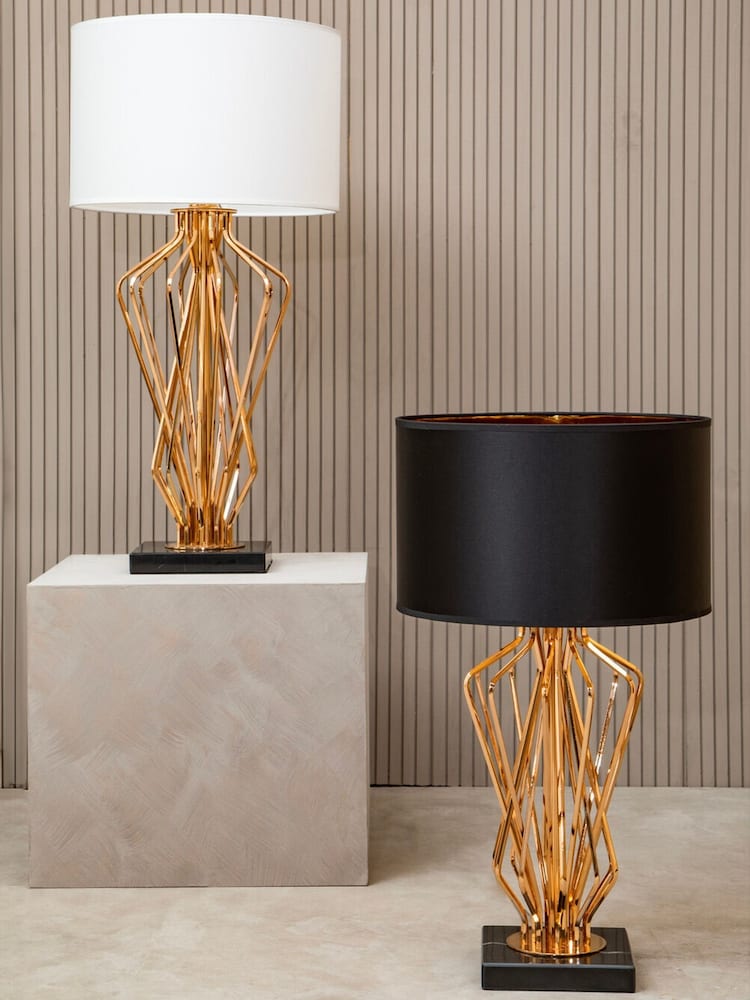 Interiors by Premier Black Gold Kensington Townhouse Table Lamp - Image 2 of 4 Interiors by Premier Black Gold Kensington Townhouse Table Lamp - Image 2 of 4