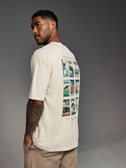 Stone Hokusai Postcard Artist Licence 100% Cotton T-Shirt - Image 3 of 9
