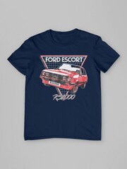 All + Every Blue Mens Ford Escort RS2000 100% Cotton T-Shirt - Image 3 of 4
