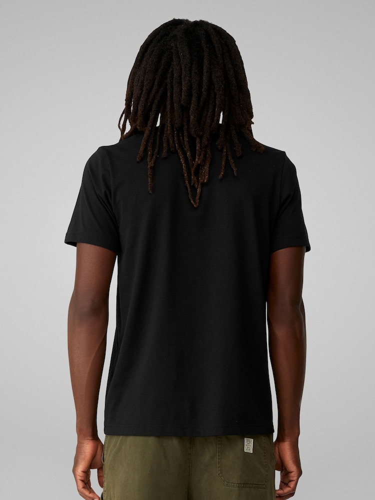 All + Every Black Mens US National Parks Yellowstone Wyoming 100% Cotton T-Shirt - Image 2 of 4