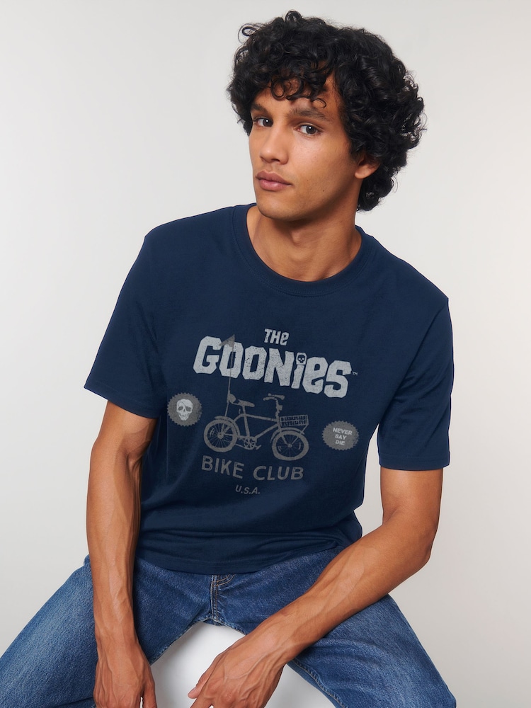 All + Every Blue Mens The Goonies Bike Club 100% Cotton T-Shirt - Image 2 of 4