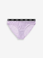 HUGO Pink Logo-Waistband Briefs 3 Pack In Zebra Lace - Image 2 of 9