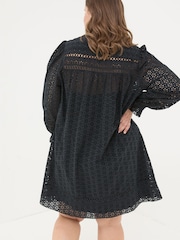 FatFace Black 100% Cotton Brody Detail Dress - Image 2 of 8