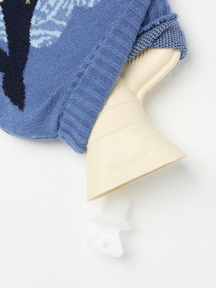 FatFace Blue Shelter Whale Hot Water Bottle - Image 2 of 2