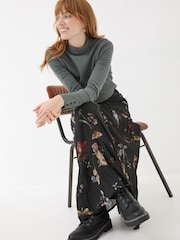 FatFace Black Anika Moonlit Skirt - Image 4 of 5