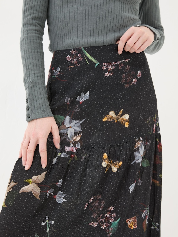 FatFace Black Anika Moonlit Skirt - Image 5 of 5