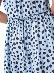 Roman Blue Spot Print Tiered Tunic Dress - Image 5 of 5
