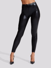 Ann Summers Black Wet Look Leggings - Image 1 of 3