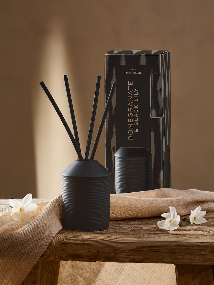 Pomegranate and Black Lily 100ml Fragranced Reed Diffuser - Image 1 of 6