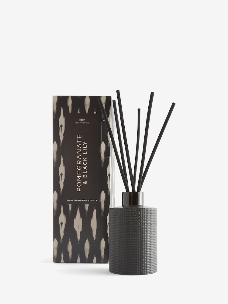 Pomegranate and Black Lily 200ml Fragranced Reed Diffuser - Image 5 of 5