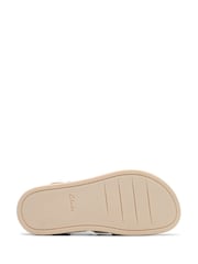 Clarks Cream Leather Arwell Sun Sandals - Image 5 of 7
