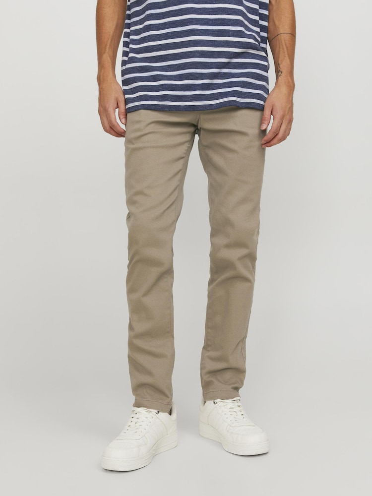 JACK & JONES Stone/Navy Chino Trousers 2 Pack - Image 3 of 7