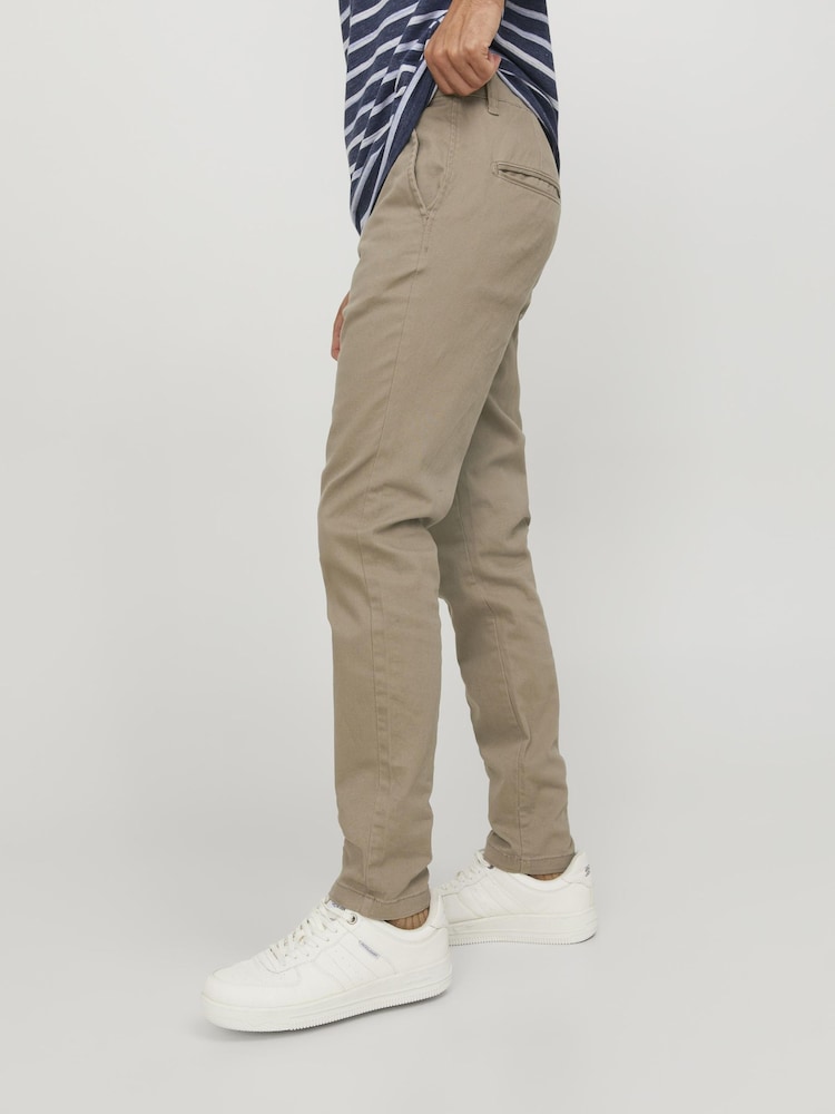 JACK & JONES Stone/Navy Chino Trousers 2 Pack - Image 5 of 7