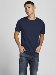 JACK & JONES 100% Cotton Crew Neck T-Shirt 3 Pack - Imagen 6 de 8