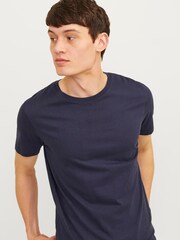 JACK & JONES 100% Cotton Crew Neck T-Shirt 3 Pack - Imagen 7 de 8
