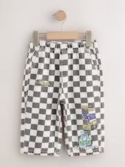 Check Pull On Wide Trousers (3mths-7yrs) - Image 1 of 4