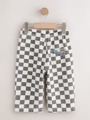 Check Pull On Wide Trousers (3mths-7yrs) - Image 2 of 4