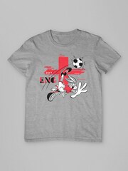 All + Every Grey Mens Looney Tunes Football Bugs Bunny For England T-Shirt - Image 3 of 4