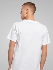 All + Every White Mens 100% Cotton Peanuts Tie Dye Logo T-Shirt - Image 2 of 4
