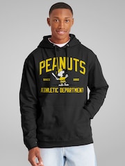 All + Every Black Mens Peanuts Athletic Department Charlie Hoodie - Image 1 of 4