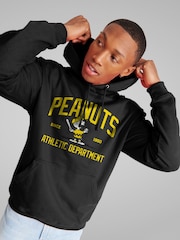 All + Every Black Mens Peanuts Athletic Department Charlie Hoodie - Image 2 of 4
