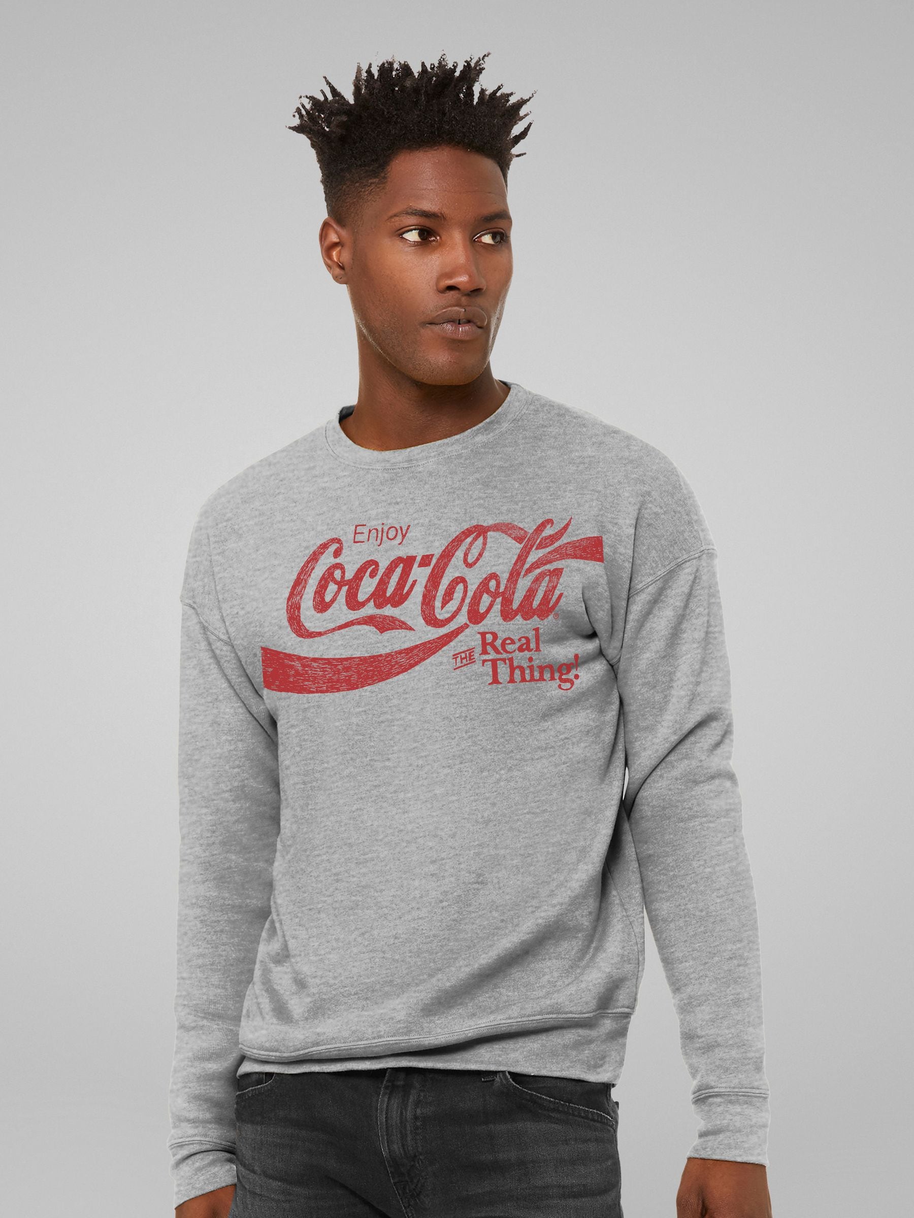 Buy All Every Grey Mens Coca Cola The Real Thing Sweatshirt from the Next UK online shop