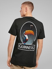 All + Every Black Mens 100% Cotton Guinness Toucan Distressed T-Shirt - Image 1 of 5