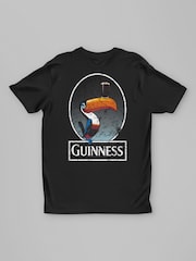 All + Every Black Mens 100% Cotton Guinness Toucan Distressed T-Shirt - Image 4 of 5