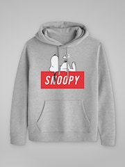 All + Every Grey Mens Peanuts Block Text Hoodie - Image 3 of 4