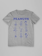 All + Every Grey Mens Peanuts Character Sketches T-Shirt - Image 3 of 4