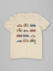 All + Every Natural Mens 100% Cotton Official Volkswagen Vans And Beetles T-Shirt - Image 3 of 3