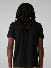 All + Every Black Mens 100% Cotton Guinness Stout Label Logo T-Shirt - Image 2 of 4