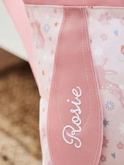 My 1st Years Personalised Pink Bunny Print Drawstring Bag - Image 2 of 6