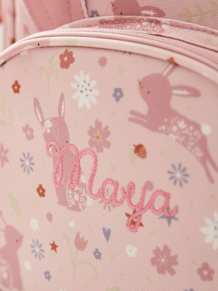 My 1st Years Personalised Pink Bunny With Ears Lunch Bag - Image 2 of 5