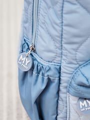 My 1st Years Personalised Blue Quilted Medium Backpack - Image 3 of 6