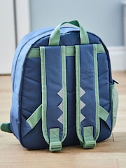 My 1st Years Medium Blue Personalised Dinosaur Print Backpack - Image 4 of 6