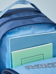 My 1st Years Personalised Large Blue Varsity Backpack - Image 3 of 6