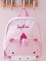 My 1st Years Personalised Pink Unicorn Face Medium Backpack - Image 1 of 5