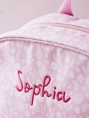 My 1st Years Personalised Pink Unicorn Face Medium Backpack - Image 2 of 5