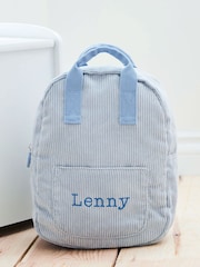 My 1st Years Personalised Blue Cord Mini Backpack - Image 1 of 5