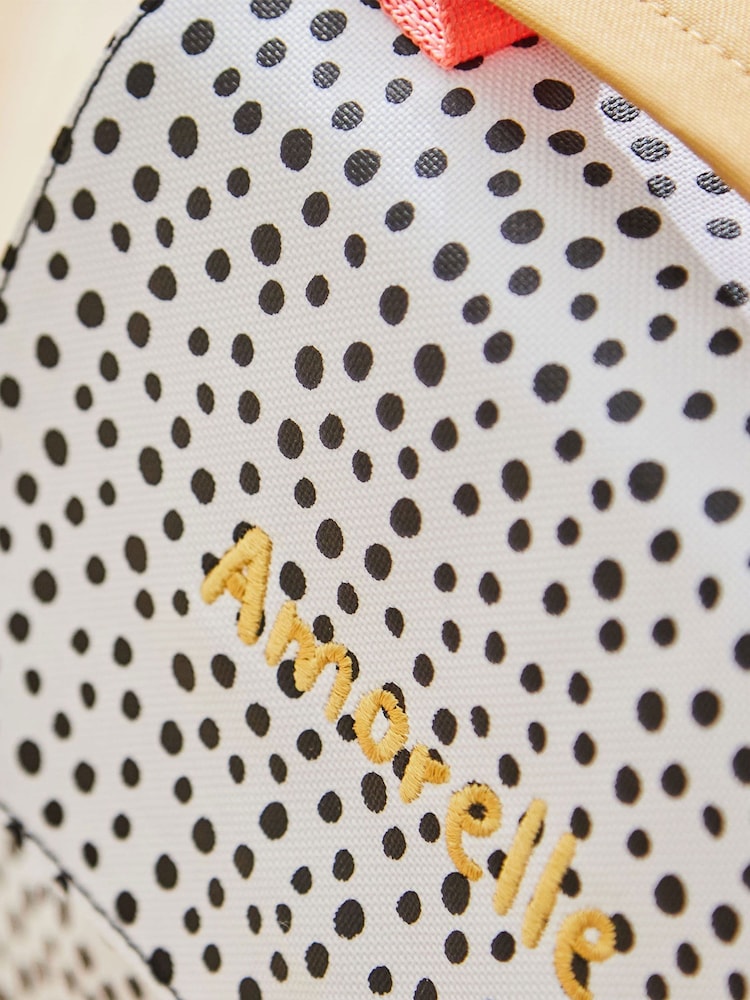 My 1st Years Personalised Black and White Polka Dot Print Lunch Bag - Image 2 of 5